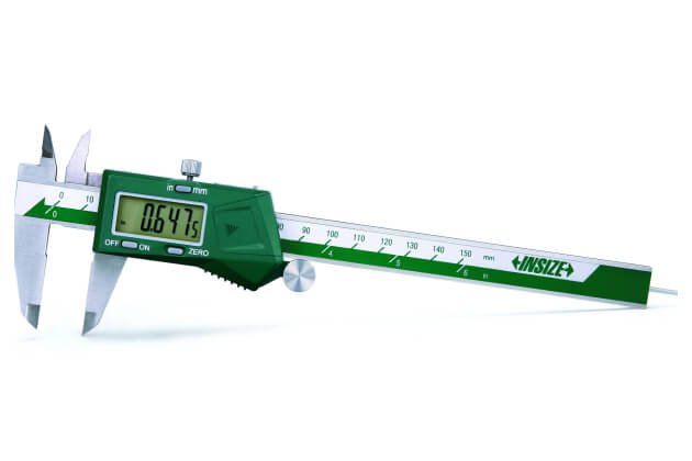 Thước kẹp điện tử với thanh đo sâu dạng tròn Insize 1119-150