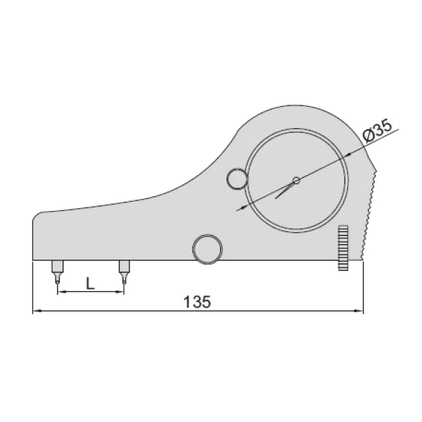 Đồng hồ đo độ cao ren trong Insize 2235-4 - Ảnh 4