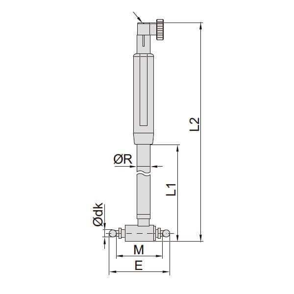 Dụng cụ đo lỗ bánh răng Insize 2428-12 - Ảnh 3
