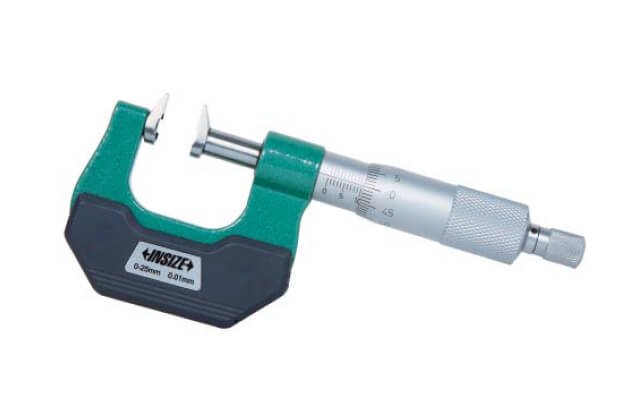 Thước panme cơ khí đầu đo dạng mỏ Insize 3283-125A