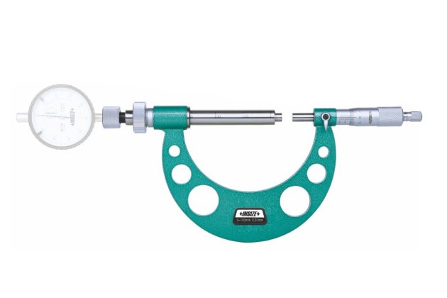 Thước panme gắn đồng hồ so Insize 3296-300A