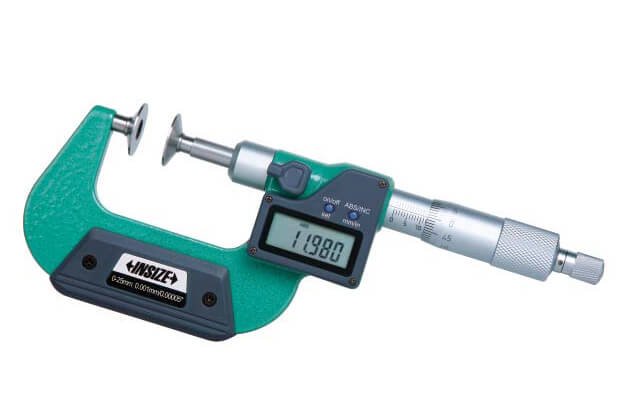 Panme điện tử trục chính hình đĩa không quay Insize 3594-75A