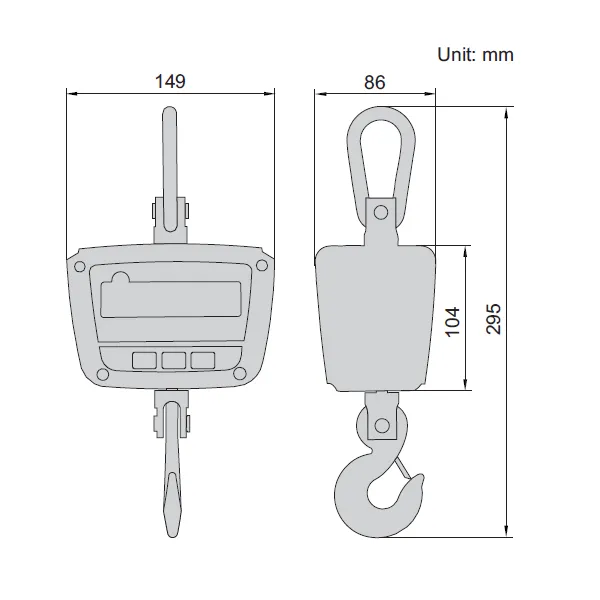Cân treo điện tử Insize 8201-300KG - Ảnh 2