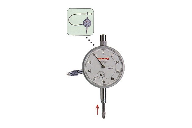 Đồng hồ so cơ khí loại tiêu chuẩn Peacock 107F-RE