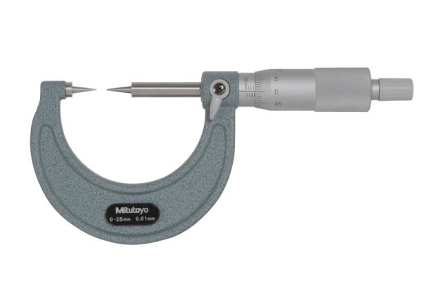 Panme đo ngoài cơ khí đầu nhọn Mitutoyo 112-165