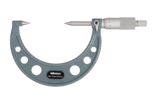 Panme đo ngoài cơ khí đầu nhọn Mitutoyo 112-215