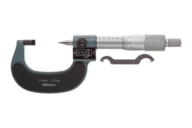 Panme đo ngoài có bộ đếm đầu nhọn Mitutoyo 142-402