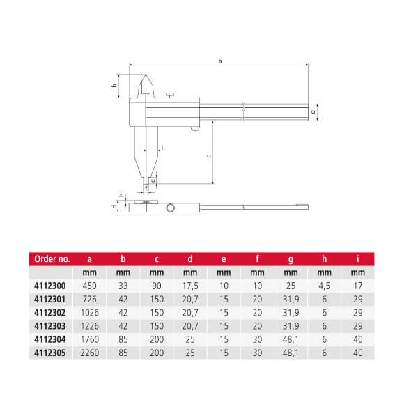 Thước kẹp cơ khí 2 mỏ đo MarCal 18 NA 4112303 - Ảnh 3
