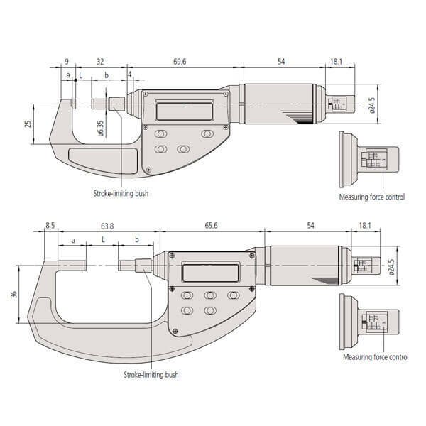 Panme điện tử ABSOLUTE Mitutoyo 227-207 - Ảnh 3