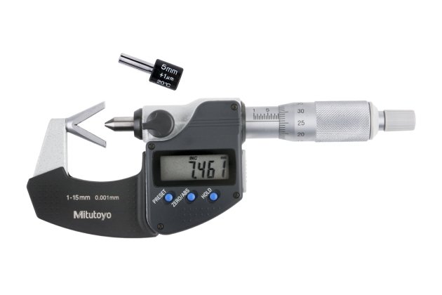 Thước micrometer hiện số 1-15mm/0.001