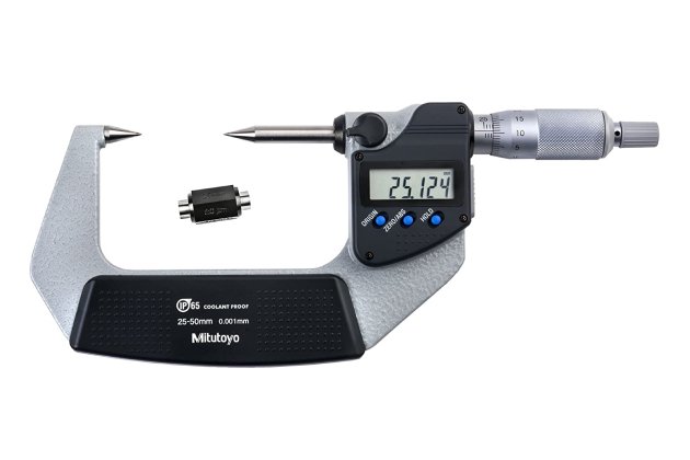 Panme đo ngoài điện tử đầu nhọn Mitutoyo 342-262-30