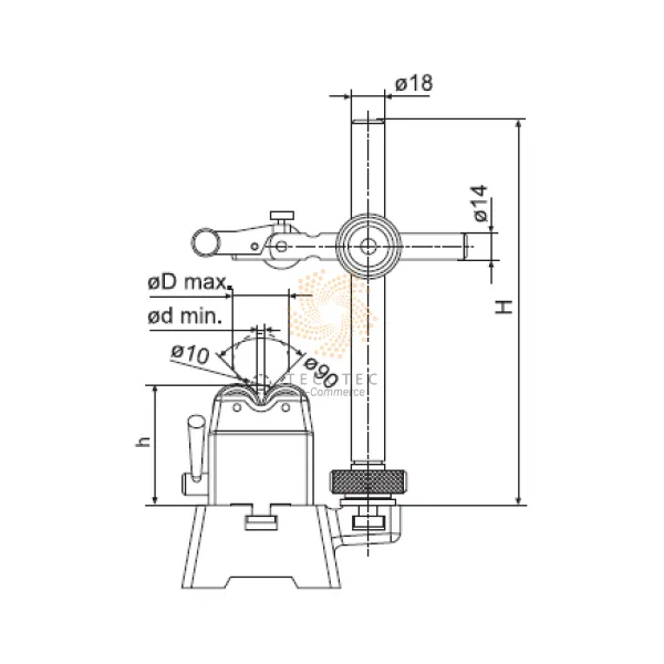 Thiết bị đo độ đồng tâm với con lăn Mahr MarStand 818 R 4622250 - Ảnh 4