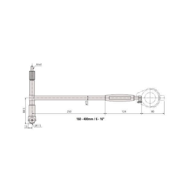 Đồng hồ đo lỗ loại tiêu chuẩn Mitutoyo Series 511-722 - Ảnh 5