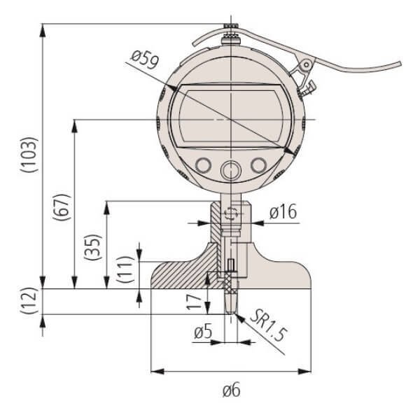 Đồng hồ đo sâu điện tử ABSOLUTE Mitutoyo Series 547-211 - Ảnh 3