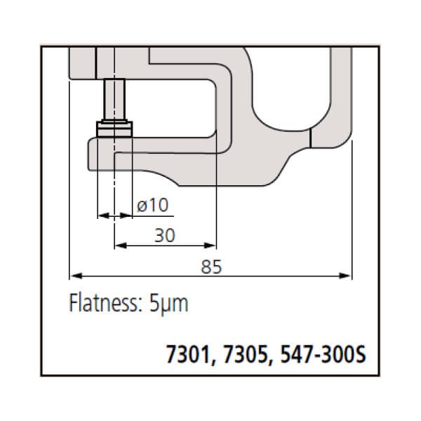 Dụng cụ đo độ dày cơ khí Mitutoyo Series 7361S - Ảnh 3
