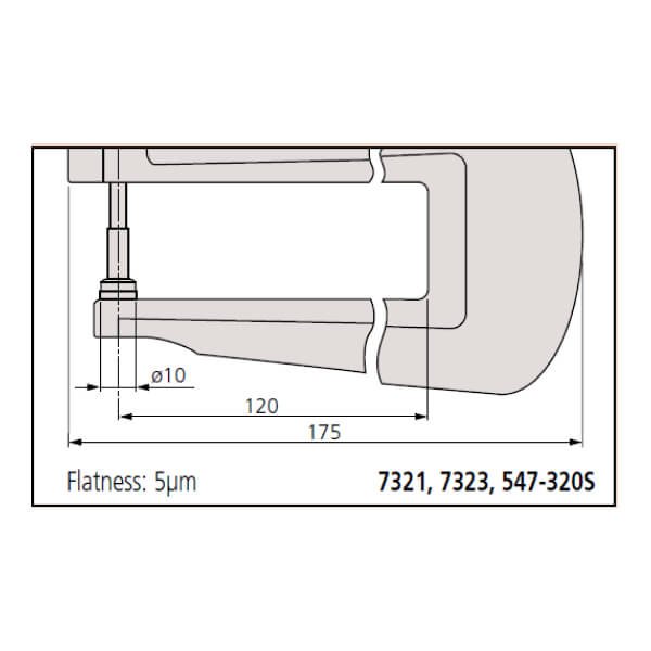 Dụng cụ đo độ dày cơ khí Mitutoyo Series 7361S - Ảnh 4