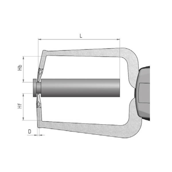 Ngàm đo kích thước loại đồng hồ MaraMeter 838 TAZ 4495950 - Ảnh 3