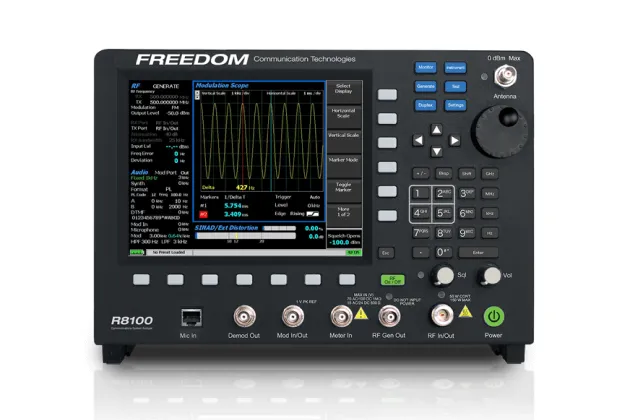 Thiết bị phân tích hệ thông tin liên lạc tích hợp pin cơ động R8100