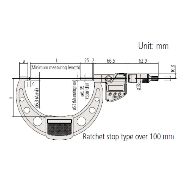 Panme điện tử chống nước Mitutoyo 293-257-30 - Ảnh 3