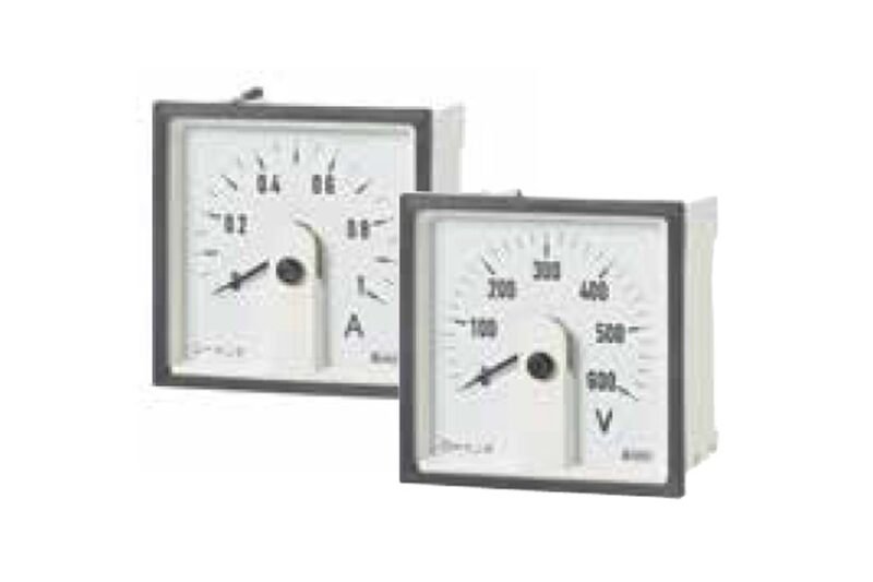 Đồng hồ analog đo dòng điện DC thang đo đài kiểu DIN Crompton Instruments E244-05A