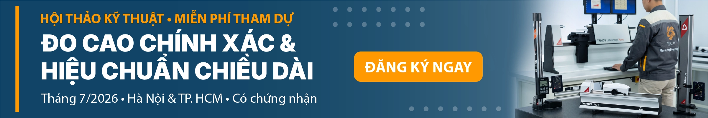 Quảng cáo banner hội thảo TRIMOS