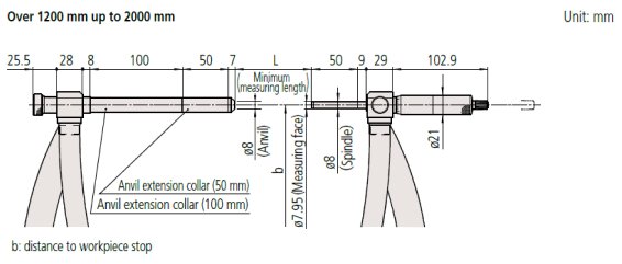 Panme đo ngoài đồng hồ Mitutoyo 107