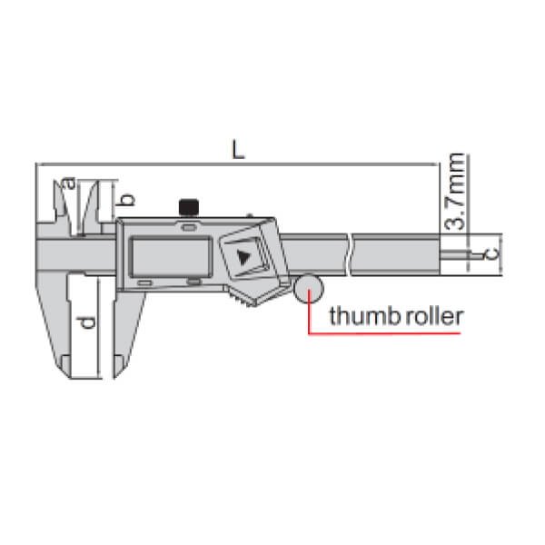 Thước kẹp điện tử hệ mét Insize 1109-200W 3 Thước kẹp điện tử Insize 1109 hệ mét