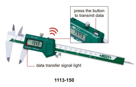 Thước kẹp điện tử kết nối không dây Insize (không chống nước)