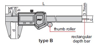 Thước kẹp điện tử Insize chống nước 1118-150B 4 Thước kẹp điện tử Insize chống nước 1118