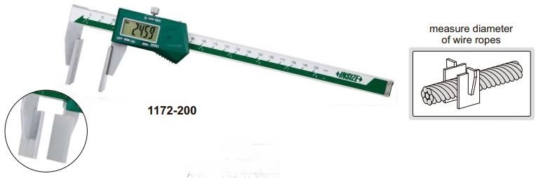 Thước kẹp điện tử mỏ phẳng Insize (Không chống nước) 1172