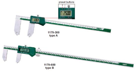 Thước kẹp điện tử đo khe/rãnh Insize (Không chống nước) 1179