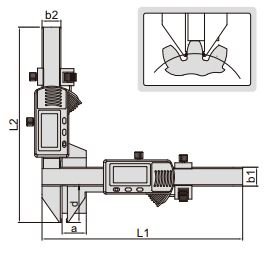Thước kẹp điện tử đo bánh răng Insize (Không chống nước) 1181