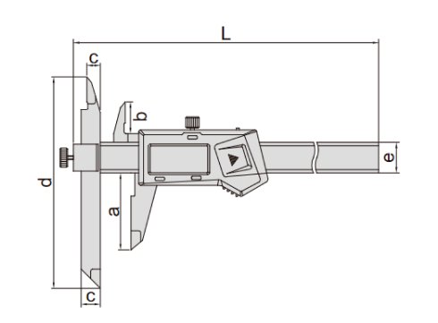 Thước kẹp điện tử mỏ điều chỉnh Insize (Không chống nước) 1186