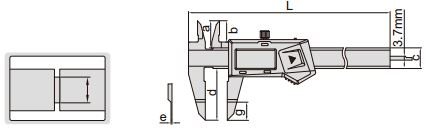 Thước kẹp điện tử mỏ dẹt Insize (Không chống nước) 1188