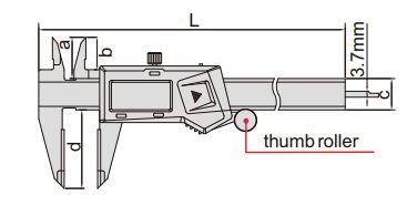 Thước kẹp điện tử mỏ ceramic Insize (Không chống nước) 1193