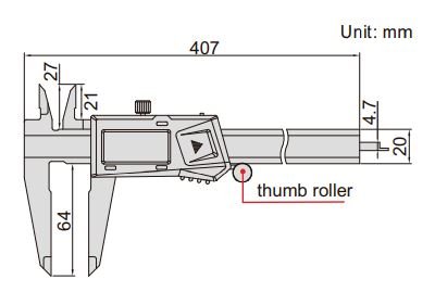 Thước kẹp điện tử 300mm Insize (Không chống nước) 1196-300W 3 Thước kẹp điện tử 300mm Insize (Không chống nước) 1196