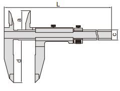 Thước kẹp cơ khí Insize 1210