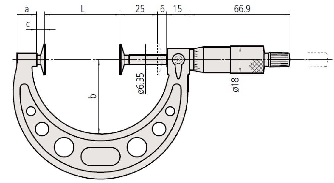 Panme đo ngoài đồng hồ Mitutoyo 107