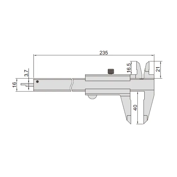 Thước kẹp cơ khí cho người thuận tay trái Insize 1239-1501 2 Thước kẹp cơ khí cho người thuận tay trái Insize 1239