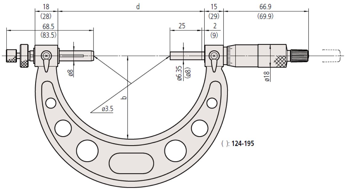 Panme đo ngoài đồng hồ Mitutoyo 107