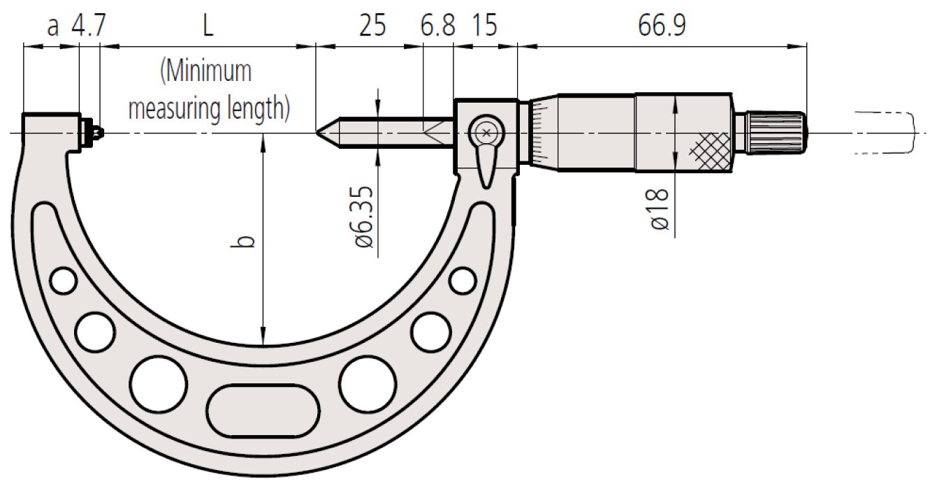 Panme đo ngoài đồng hồ Mitutoyo 107