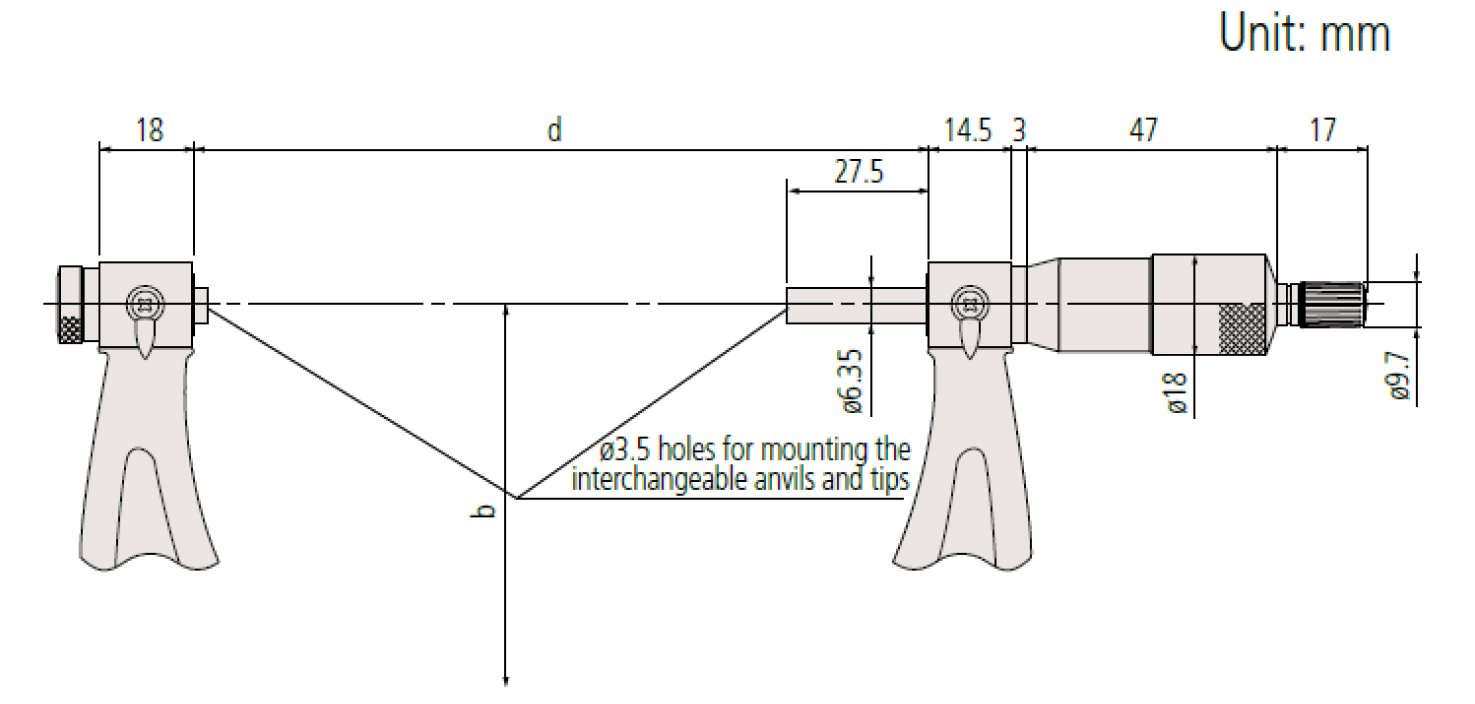 Panme đo ngoài đồng hồ Mitutoyo 107