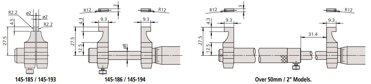 Panme đo trong điện tử Mitutoyo
