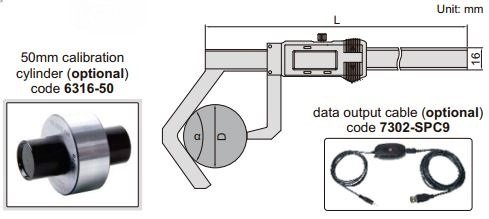 Thước kẹp điện tử lưỡi chữ V Insize (Không chống nước) 1529