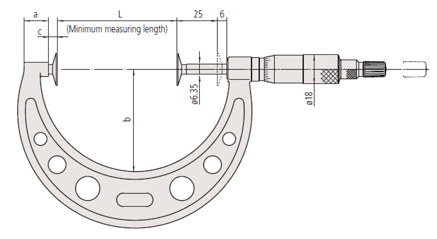 Panme đo ngoài đồng hồ Mitutoyo 107