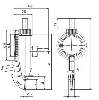 Đồng hồ so chân gập MarTest 800 SGM 2015314 3 Đồng hồ so chân gập MarTest