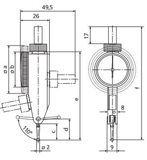 Đồng hồ so chân gập MarTest 800 SGA 2015344 3 Đồng hồ so chân gập MarTest