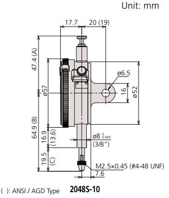 Đồng hồ so cơ khí Mitutoyo loại đặc biệt series 2