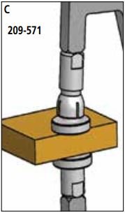 Ngàm đo kích thước ngoài ống điện tử Mitutoyo