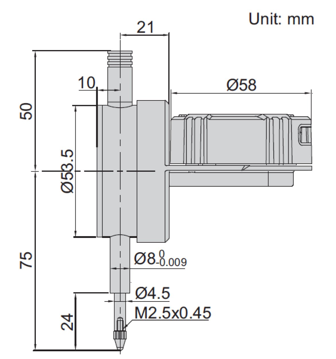 Đồng hồ so điện tử loại mặt xoay đa năng Insize 2118